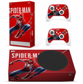 Xbox Series S gaming hero red skin with matching controller wrap