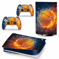 PS5 Console & Controller Skin – Fire & Ice Basketball Edition (Disc & Digital)