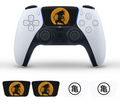 Dragon Warrior inspired PS5 DualSense controller touchpad skin in black and gold design