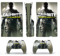 PS5 console and controller skin military warfare design disc and digital