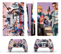 PS5 console skin open world city style design with controller wrap
