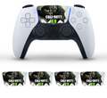 Tactical warfare inspired PS5 DualSense controller touchpad skin with military gaming design