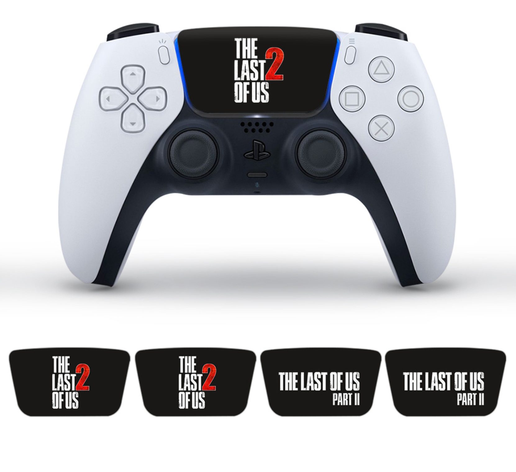 The Last of Us inspired PS5 DualSense controller touchpad skin decal set
