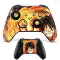Anime fire themed skin for Xbox controller with bold flame design