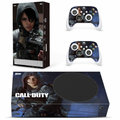Xbox Series S tactical operator stealth skin with armed character and matching controller skin set