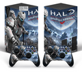 Xbox Series X console skin with futuristic soldier battle design and matching controller skin